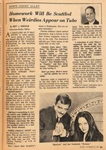 THE ADDAMS FAMILY & THE MUNSTERS – TV WEEK RARE REGIONAL NEWSPAPER SUPPLEMENT.