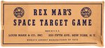 MARX REX MAR'S SPACE TARGET GAME BOXED SET.