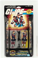 G.I. JOE - CRIMSON GUARD COMMANDERS TOMAX & XAMOT (CANDA) SERIES 4 AFA 85 NM+.