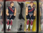 G.I. JOE - CRIMSON GUARD COMMANDERS TOMAX & XAMOT (CANDA) SERIES 4 AFA 85 NM+.