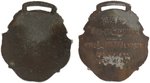 1910 JEFFRIES/JOHNSON PAIR OF 1910 "CALIFORNIA" AND "CALIFORNIA/RENO" FOBS: SAME DESIGN AS GOLD FOB GIVEN TO JOHNSON.