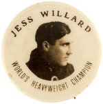 C. 1919 "JESS WILLARD WORLD'S HEAVYWEIGHT CHAMPION" REAL PHOTO BUTTON MUCHINSKY BOOK UNLISTED.