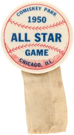 1950 MLB ALL STAR GAME "COMISKEY PARK CHICAGO ILL." BUTTON.