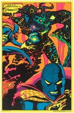 MARVEL SUPERHEROES THIRD EYE BLACK LIGHT #4007 DR. STRANGE MEETS ETERNITY POSTER.