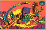 MARVEL SUPERHEROES THIRD EYE BLACK LIGHT #4012 WONDERFUL WORLD OF FANTASTIC FOUR POSTER.