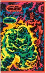 MARVEL SUPERHEROES THIRD EYE BLACK LIGHT #4014 I'M CHANGING (SILVER SURFER) POSTER.