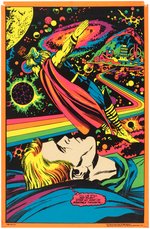 MARVEL SUPERHEROES THIRD EYE BLACK LIGHT #4006 ASTRAL THOR POSTER.