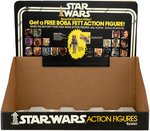 STAR WARS 20 BACK DISPLAY WITH BOBA FETT FIGURE OFFER HEADER CARD & TRAY INSERT.