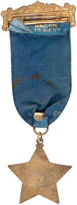 1933 HONUS WAGNER (HOF) DAY "COMMITTEE" RIBBON BADGE WITH REAL PHOTO MEDALLION.