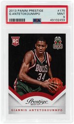 2013 PANINI PRESTIGE  #175 GIANNIS ANTETOKOUNMPO ROOKIE CARD PSA MINT 9.