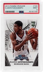 2013 PANINI CRUSADE #122 GIANNIS ANTETOKOUNMPO ROOKIE CARD PSA MINT 9.