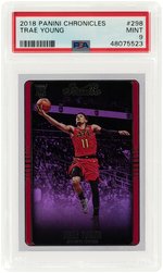 2018 PANINI CHRONICLES #298 TRAE YOUNG ROOKIE CARD PSA MINT 9.