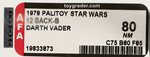 PALITOY STAR WARS - DARTH VADER 12 BACK-B AFA 80 NM.