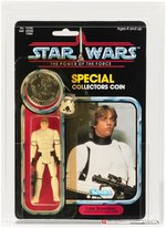 STAR WARS: THE POWER OF THE FORCE - LUKE SKYWALKER (STORMTROOPER DISGUISE) 92 BACK AFA UNCIRCULATED U80+ Y-NM.