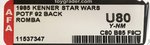 STAR WARS: THE POWER OF THE FORCE - ROMBA 92 BACK AFA UNCIRCULATED U80 Y-NM.