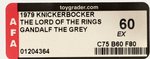 KNICKERBOCKER THE LORD OF THE RINGS - GANDALF THE GREY AFA 60 EX.