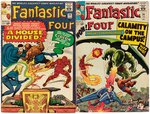 FANTASTIC FOUR SILVER AGE COMIC LOT OF 10 ISSUES.