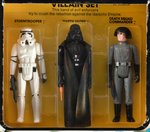 STAR WARS - VILLAIN SET 3-PACK SERIES 1 SQUARE BOX/ROUND PUNCH SAMPLE AFA 60 EX.