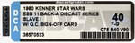 STAR WARS: THE EMPIRE STRIKES BACK - SLAVE I 11 BACK-A QUALITY CONTROL SIGN-OFF DCA 40 Y-GOOD.