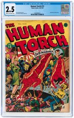 HUMAN TORCH #13 FALL 1943 CGC 2.5 GOOD+.