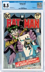 BATMAN #251 SEPTEMBER 1973 CGC 8.5 VF+.