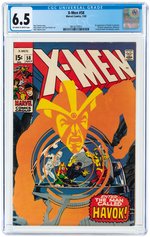 X-MEN #58 JULY 1969 CGC 6.5 FINE+ (FIRST HAVOK IN COSTUME).