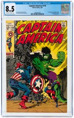 CAPTAIN AMERICA #110 FEBRUARY 1969 CGC 8.5 VF+ (FIRST MADAME HYDRA).