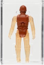 STAR WARS: THE EMPIRE STRIKES BACK - C-3PO (REMOVABLE LIMBS) FIRST SHOT REDDISH BROWN/CLEAR LIMBS ACTION FIGURE AFA 80 NM.