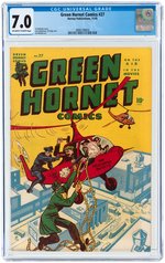 GREEN HORNET #27 NOVMEBER 1945 CGC 7.0 FINE/VF.