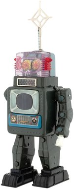 BATTERY OPERATED TELEVISION SPACEMAN BOXED ROBOT.