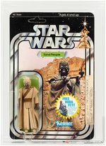 STAR WARS - SAND PEOPLE (LIGHT BROWN) 20 BACK-H WITH EXTENDED OFFER STICKER QUALITY CONTROL SIGN-OFF AFA 75 EX+/NM.