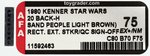 STAR WARS - SAND PEOPLE (LIGHT BROWN) 20 BACK-H WITH EXTENDED OFFER STICKER QUALITY CONTROL SIGN-OFF AFA 75 EX+/NM.