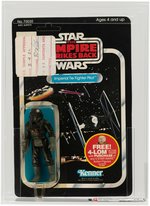 STAR WARS: THE EMPIRE STRIKES BACK - IMPERIAL TIE FIGHTER PILOT 47 BACK QUALITY CONTROL SIGN-OFF AFA 75 Y-EX+/NM.