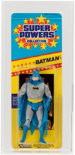 "SUPER POWERS COLLECTION - BATMAN" CANADIAN 8 BACK SMALL CARD AFA 80+ NM.