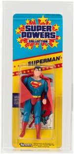 "SUPER POWERS COLLECTION - SUPERMAN" CANADIAN 8 BACK SMALL CARD AFA 85 NM+.