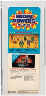 "SUPER POWERS COLLECTION - SUPERMAN" CANADIAN 8 BACK SMALL CARD AFA 85 NM+.