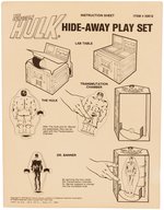 HULK HIDE-A-WAY PLAYCASE SEARS EXCLUSIVE BY TARA TOY FOR MEGO IN BOX.