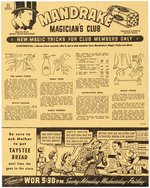 MANDRAKE MAGICIAN'S CLUB KIT LOT.