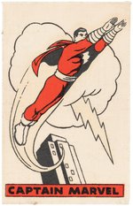 CANADIAN "CAPTAIN MARVEL" GLOW-IN-THE-DARK PATCH WITH MAILING ENVELOPE.