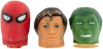 MEGO ORIGINAL METAL INJECTION MOLD OF SPIDER-MAN HEAD FOR ELASTIC HERO PLUS VINYL THREE HEADS.