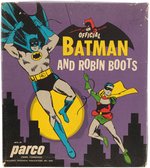 OFFICIAL BATMAN AND ROBIN BOOTS BOXED.