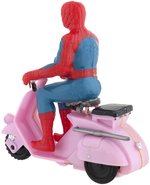 AMAZING SPIDER-MAN SCOOTER BOXED MARX FRICTION TOY.