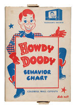 "HOWDY DOODY BEHAVIOR CHART" BOXED WALL DECORATION.