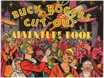 BUCK ROGERS CUT-OUT ADVENTURE BOOK HIGH GRADE COCOMALT PREMIUM & RARE RADIO STAGE & PAPERS.