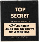 THE JUNIOR JUSTICE SOCIETY OF AMERICA 1948 FINAL VERSION CLUB KIT DECODER.