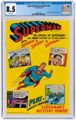 SUPERMAN GOLDEN RECORDS BOXED SET WITH SUPERMAN RECORD COMIC #NN 1966 CGC 8.5 VF+.