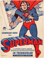 "CAMPAIGN BOOK FOR SUPERMAN" FLEISCHER STUDIOS/PARAMOUNT PICTURES THEATER PRESSBOOK.