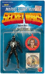 MATTEL SECRET WARS FIGURE TRIO W/BLACK SUIT SPIDERMAN.