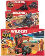 M.A.S.K. FACTORY SEALED IGUANA & WILDCAT BOXED VEHICLE PAIR.