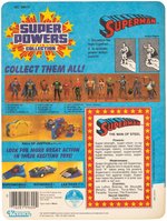"SUPER POWERS COLLECTION - 12-BACK SUPERMAN ON CARD & JUSTICE JOGGER" IN BOX.